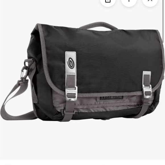 🧋NWOT Timbuk2 messenger bag laptop black silver gray